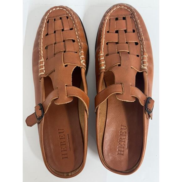 Hereu Woven Leather Fisherman Sandals – Brown – EU 45 main image 7